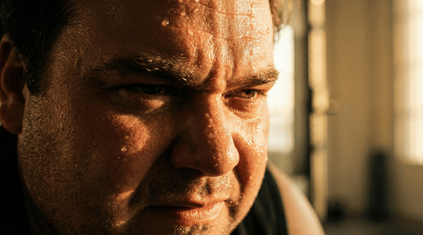 Sweat & Determination: Intense Close-Up